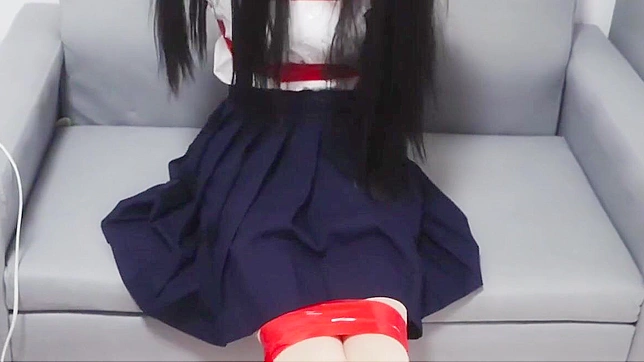 Japanese Porn ~ ‘Bondage With Red Tape’ – Explore The Art Of Rope Bondage!