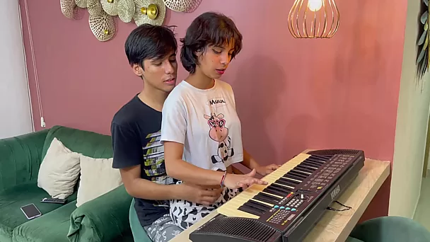 Latina Stepsister Fucked After Piano Lesson   Amateur Porn