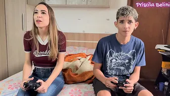 Mom Left —  I Loved Riding My Stepbro’s Cock🍆 —  Full Scene In Red