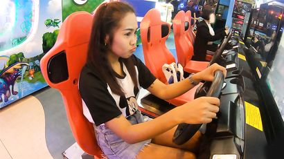 Young Thai Cougar Girlfriend Jerks Penis