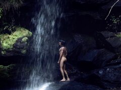 Hot Young Guy Skinny Dip In Nature