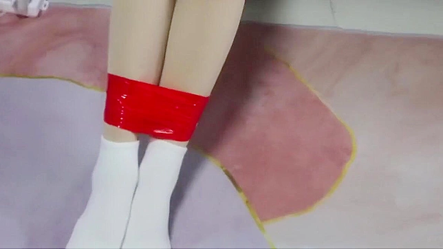 Japanese Porn ~ ‘Bondage With Red Tape’ – Explore The Art Of Rope Bondage!