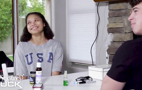 Young Couple Enjoy An Interracial Banging On The First Date