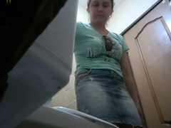 Russian Public Bio Toilet Hidden Spy Cam  Video