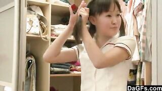 DAGFS   No Sound: Young Asian Teen Discovering Her Body