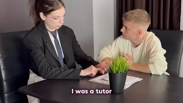 Sexy Russian Tutor Pleases Her Lazy Student With BJ & Hot Fuck To Encourage Him To Learn English