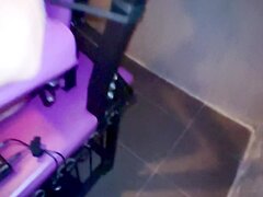 Bondage Sub Placed On A Chair For Further Usage