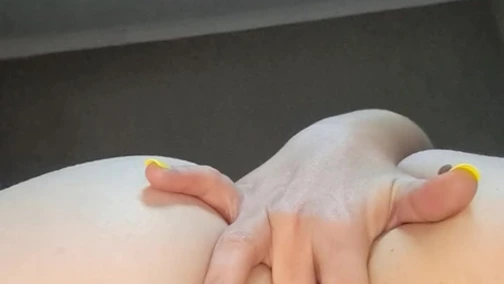 Close Up! Fingering👉 My Wet Pink Pussy✌ And Using A Lipstick Vibrator Solo