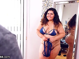Wet Messy Blowjob From Slutty BBW Karla Lane Makes Her Stepson Feel Ultimate Pleasure