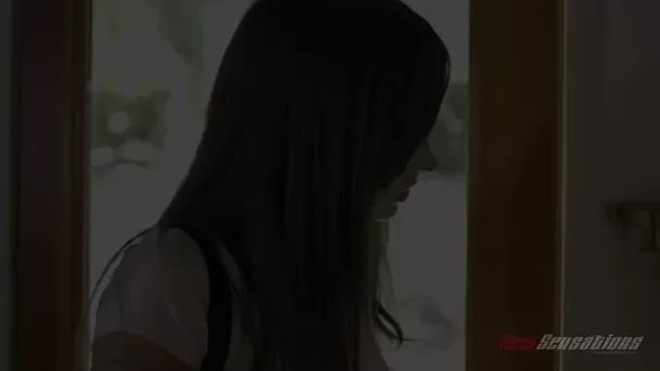 Pretty Slim Brunette Lesbian Step Sisters Finally Give Vent To Their Passion