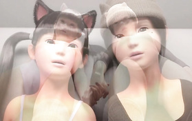3D Hentai Threesome With Naughty Teens