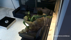 Great Hulk With Incredible Force Fucked In Ass Hulk Woman