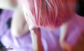 Cute Pinky Sucks His Dick Hard