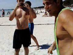 Guys Streaking In Thongs Compilation