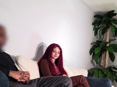 Amateur Brunette Fucks Two Big Cocks