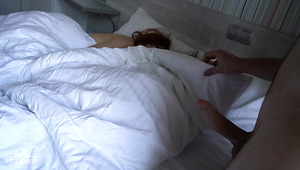 Threesome Morning Sex With Blondie And Red Head In A Sex Hostel