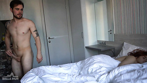 Threesome Morning Sex With Blondie And Red Head In A Sex Hostel