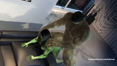 Great Hulk With Incredible Force Fucked In Ass Hulk Woman