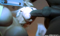 Slutty Fake Tit Blonde Delta White Swallows A Big Black Dick